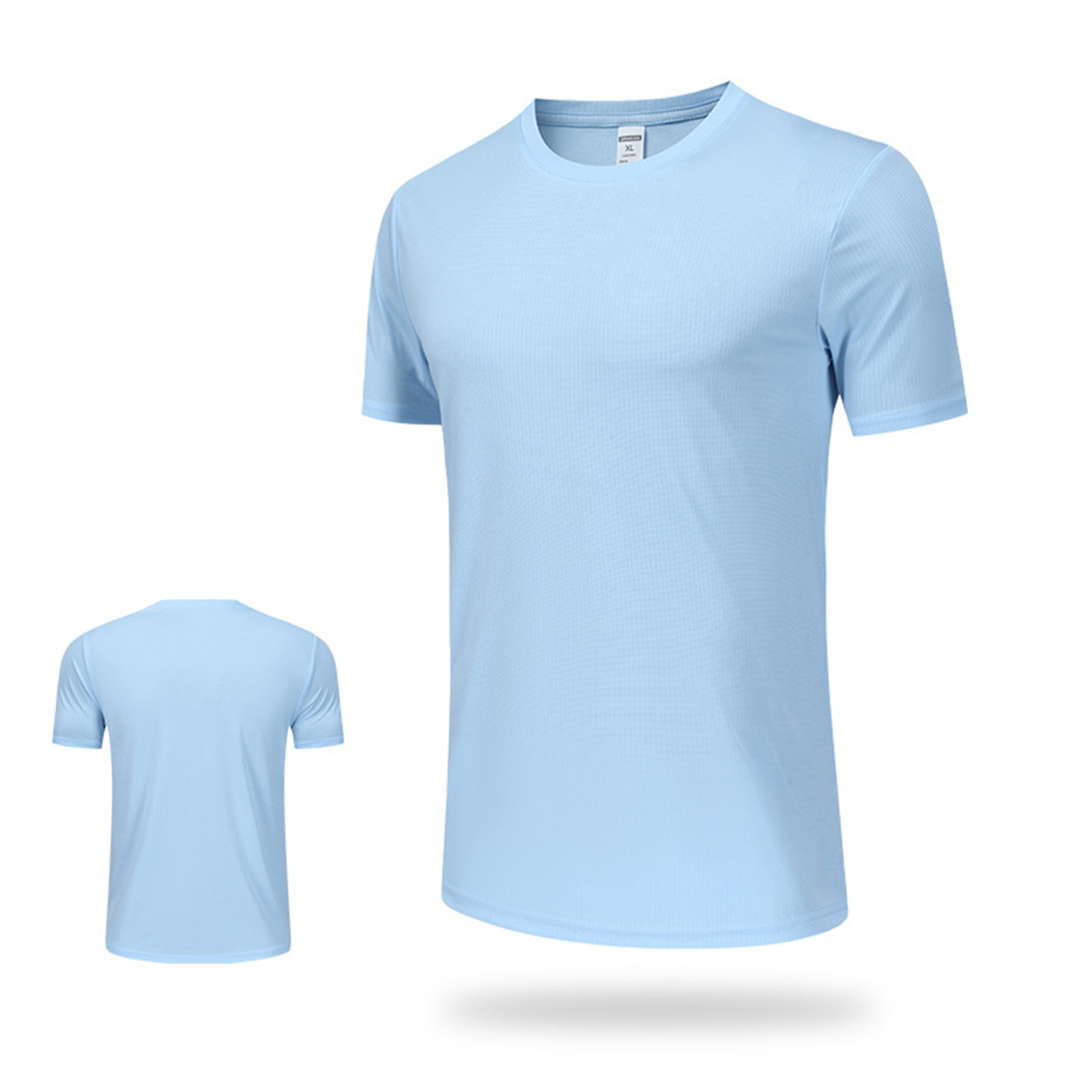 thumbnail image 4 of Camisa deportiva de manga corta y cuello redondo para hombre: poliéster ligero, para actividades al aire libre/senderismo/correr, ajuste cómodo (S-XXXL), 4 of 4